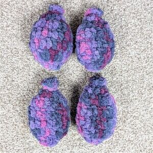 Handmade Crochet Water Balloons‎ Reusable Water Fight Fun Purple Sunset